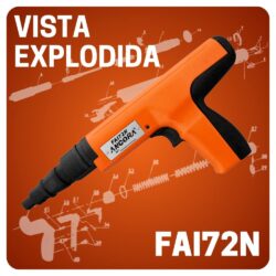 VISTA EXPLODIDA PEÇAS PISTOLA ANCORA FAI72N