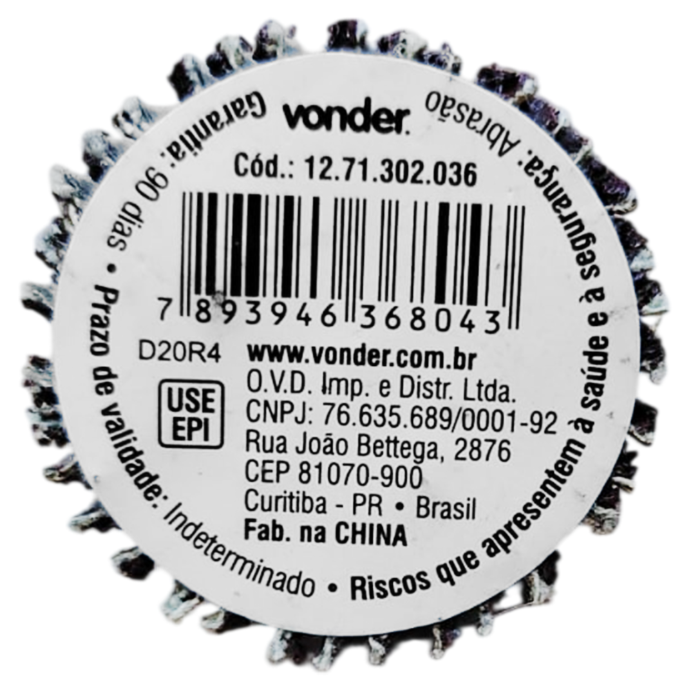 RODA DE LIXA MINIKONTOUR COM HASTE 30X20X6MM G36 VONDER 1271302036 - Imagem 2