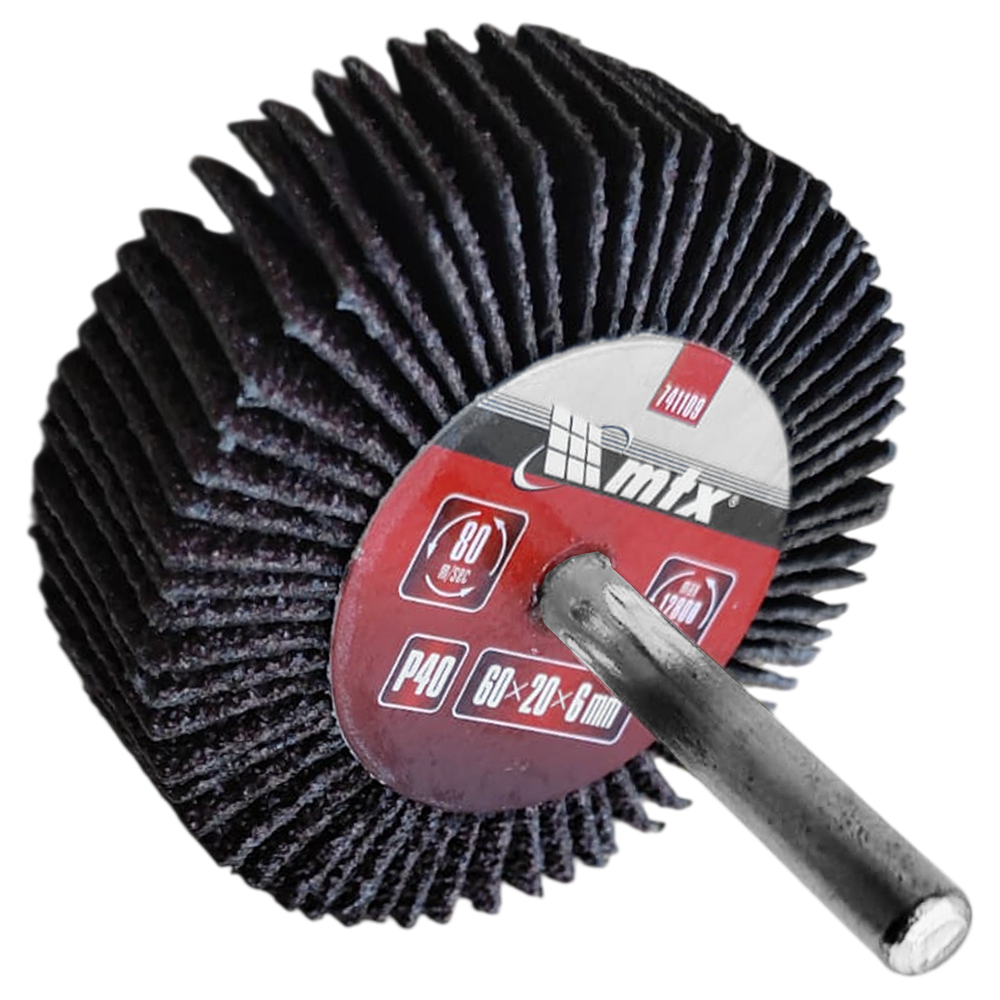 RODA DE LIXA MINIKONTOUR COM HASTE 60X20X6MM G40 MTX 741109