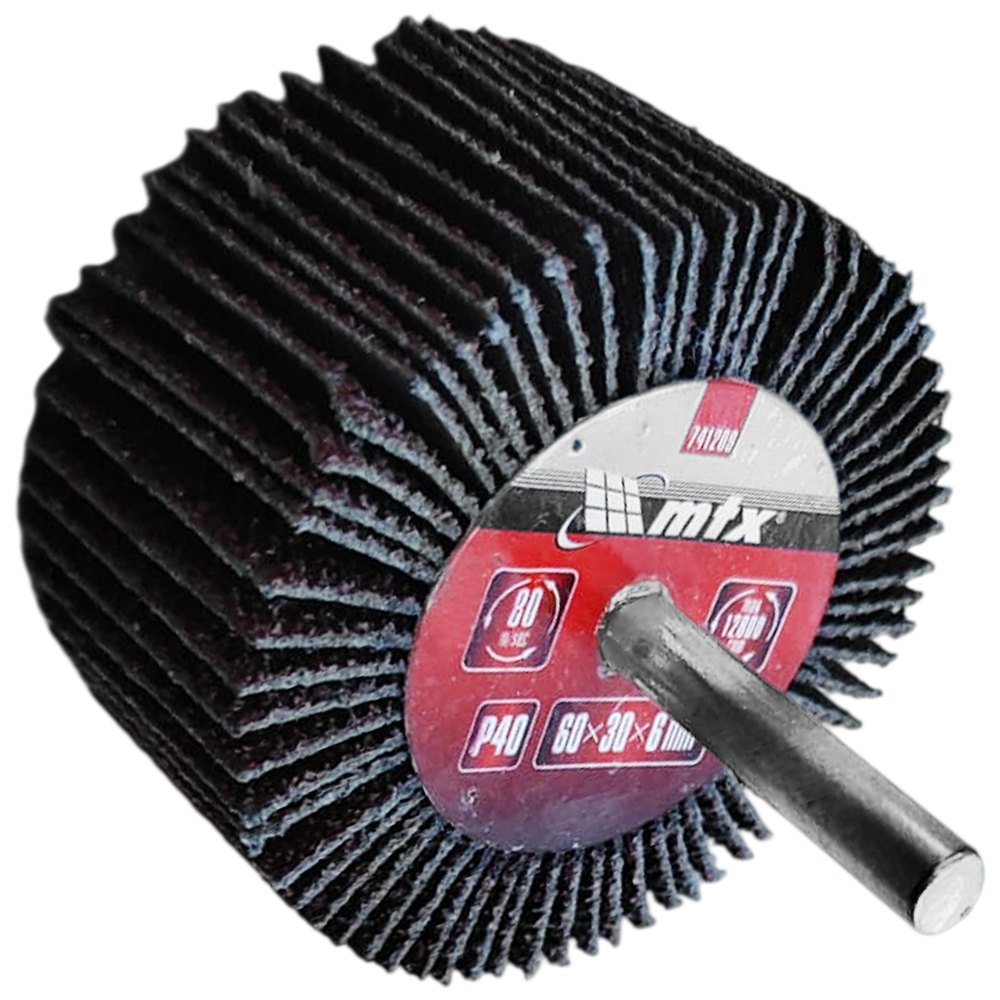 RODA DE LIXA MINIKONTOUR COM HASTE 60X30X6MM G40 MTX 741209