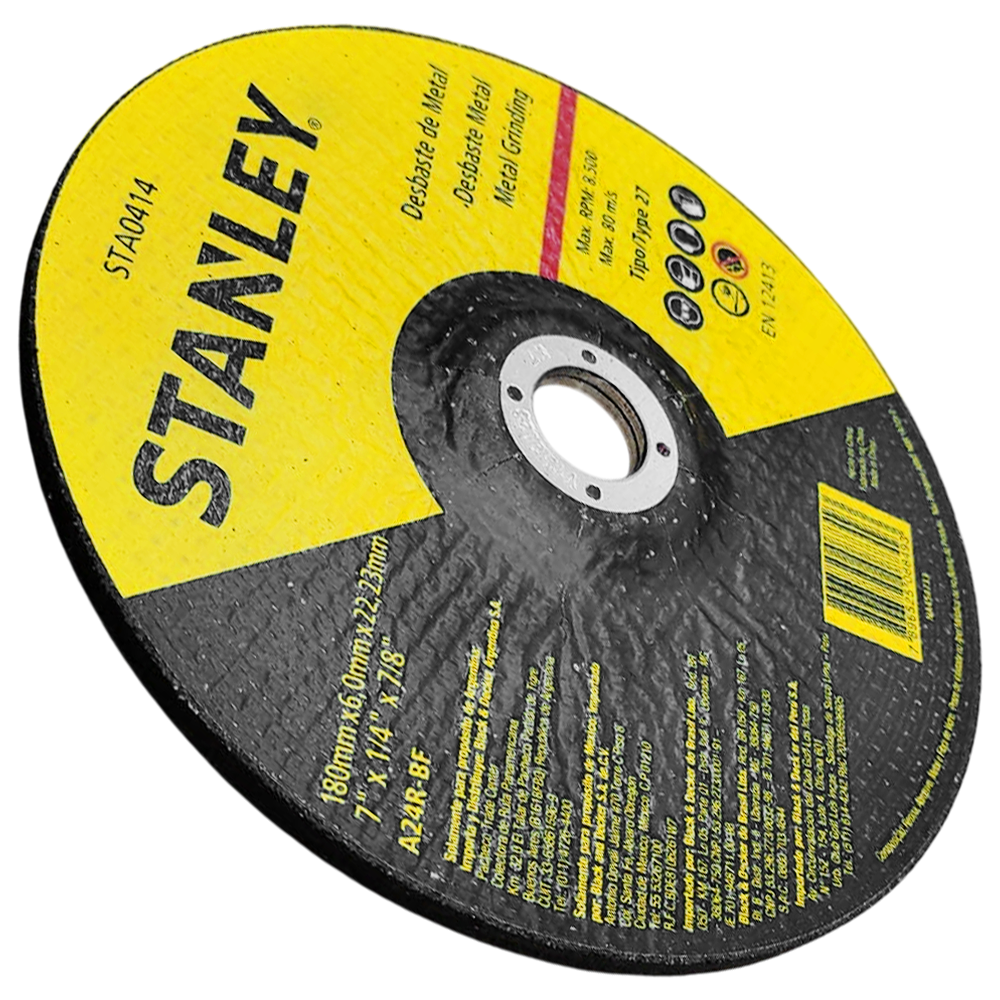 DISCO DE DESBASTE STANLEY STA0414 180X6X22.23 (7X1/4X7/8) - Imagem 3