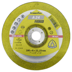 DISCO DE DESBASTE KLINGSPOR 323016 180X6X22.23 (7X1/4X7/8) A24 EXTRA