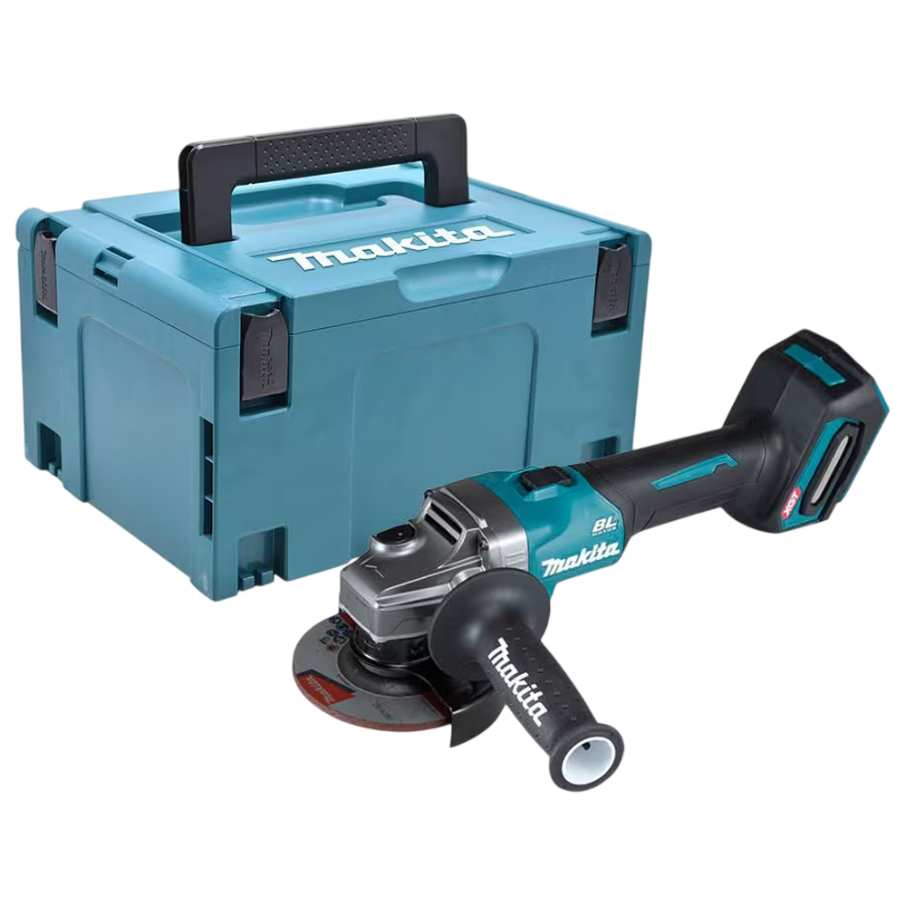 ESMERILHADEIRA ANGULAR 5" (125MM) 40V XGT BRUSHLESS MAKITA GA032GM201-MM – SOMENTE A MÁQUINA + MALETA