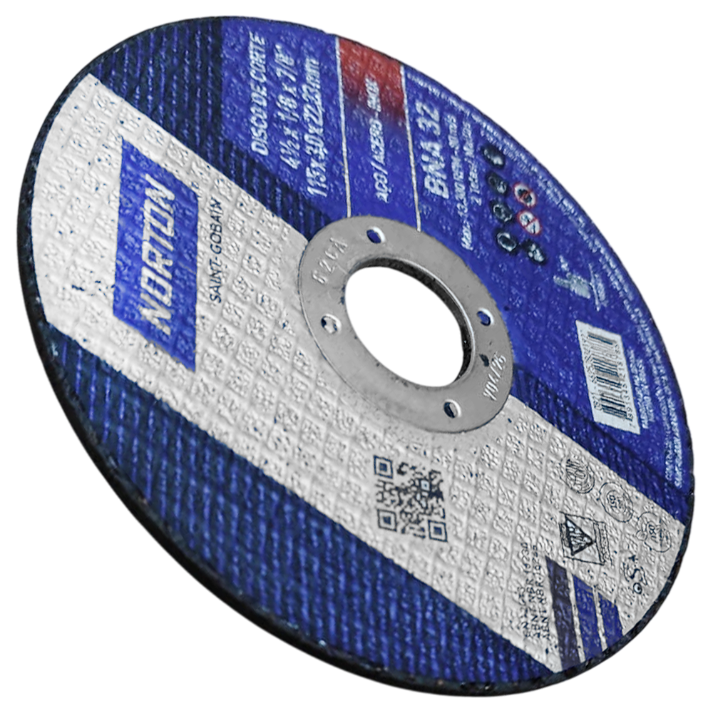DISCO DE CORTE NORTON 66252832192 115X3.0X22.22 (4.1/2X1/8X7/8) BNA32 - Imagem 3