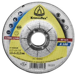 DISCO DE DESBASTE KLINGSPOR 384842 115X6X22.23 (4.1/2X1/4X7/8) EXTRA A100