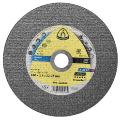 DISCO DE CORTE KLINGSPOR 221161 180X1.6X22.23 (7X1/16X7/8) A46TZ