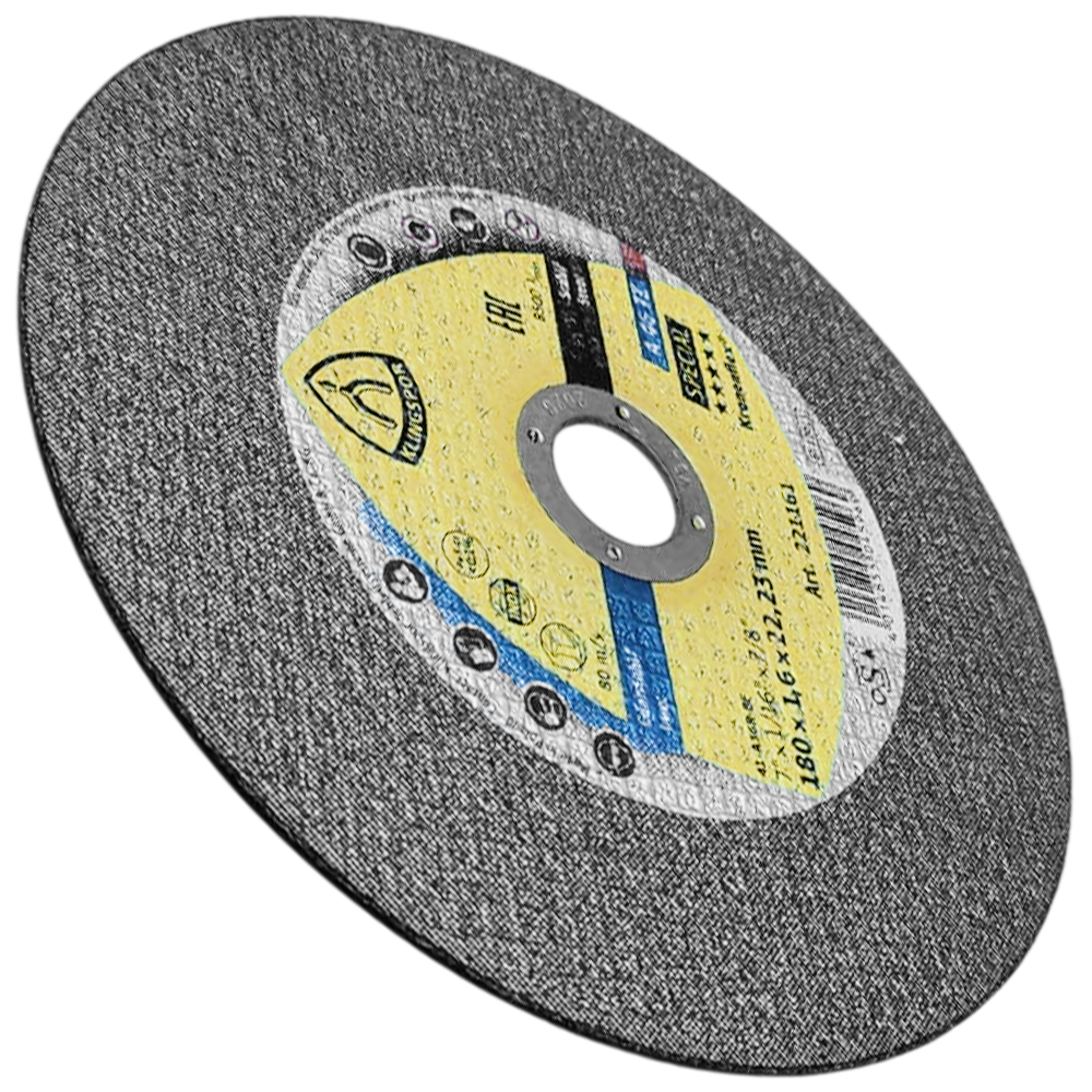 DISCO DE CORTE KLINGSPOR 221161 180X1.6X22.23 (7X1/16X7/8) A46TZ - Imagem 3