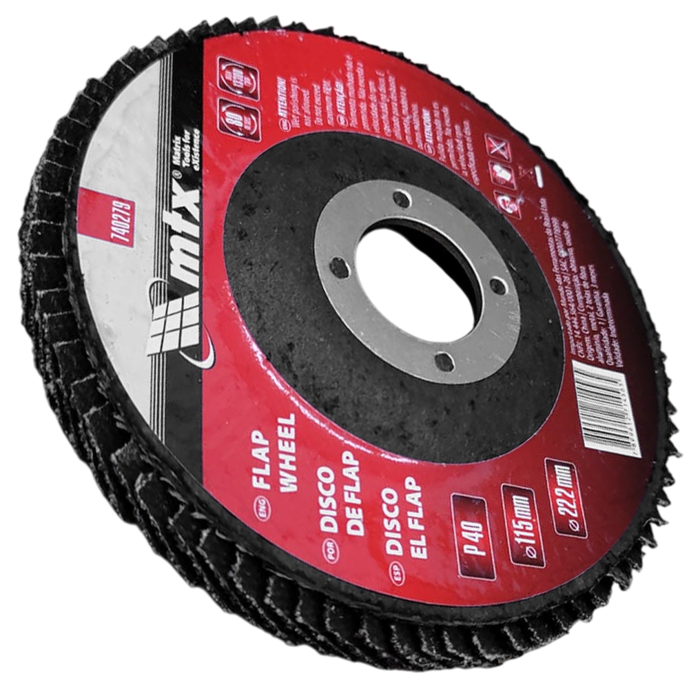 DISCO FLAP MTX 740279 115MMX22MM (4.1/2X7/8) G40 - Imagem 3