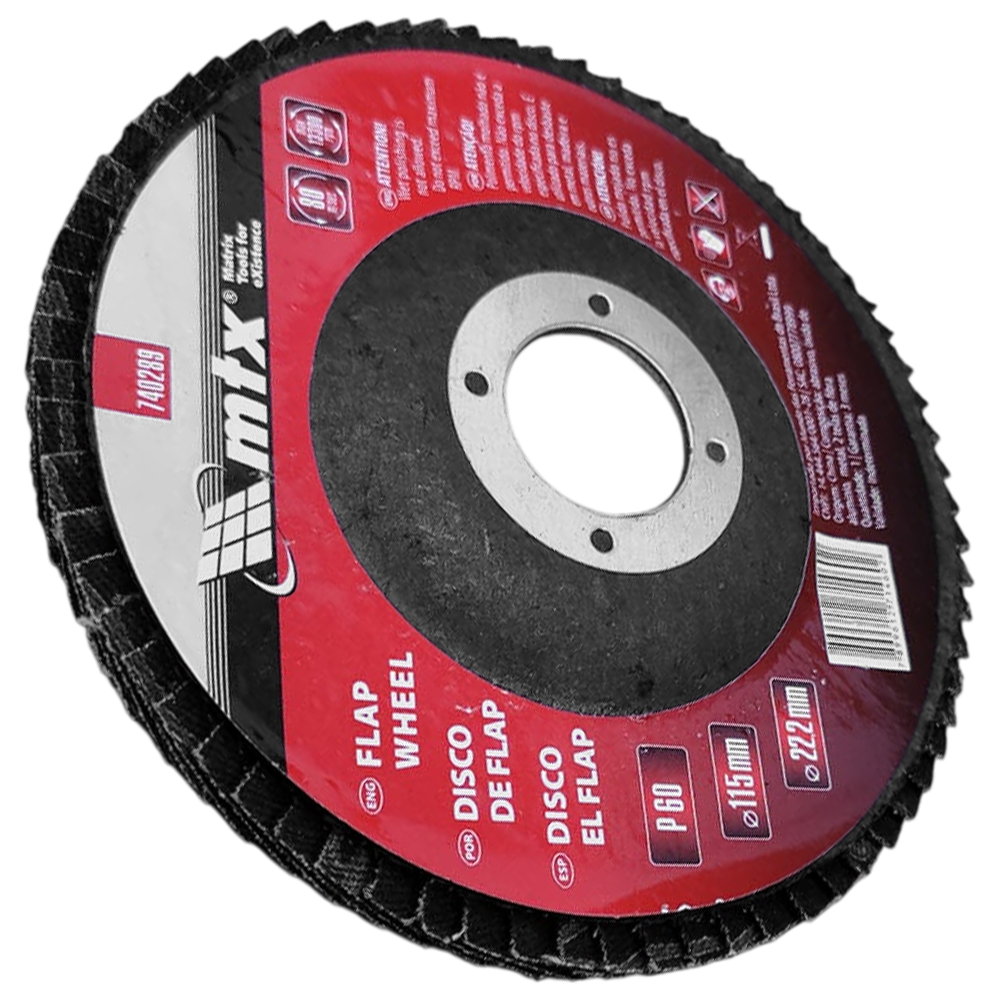 DISCO FLAP MTX 740289 115MMX22MM (4.1/2X7/8) G60 - Imagem 3