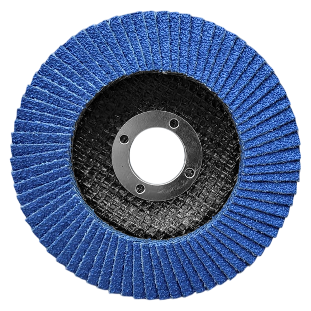 DISCO FLAP HTOM 40577 115X22.23MM (4.1/2X7/8) G80 DF412Z80 ZIRCONADO - Imagem 2