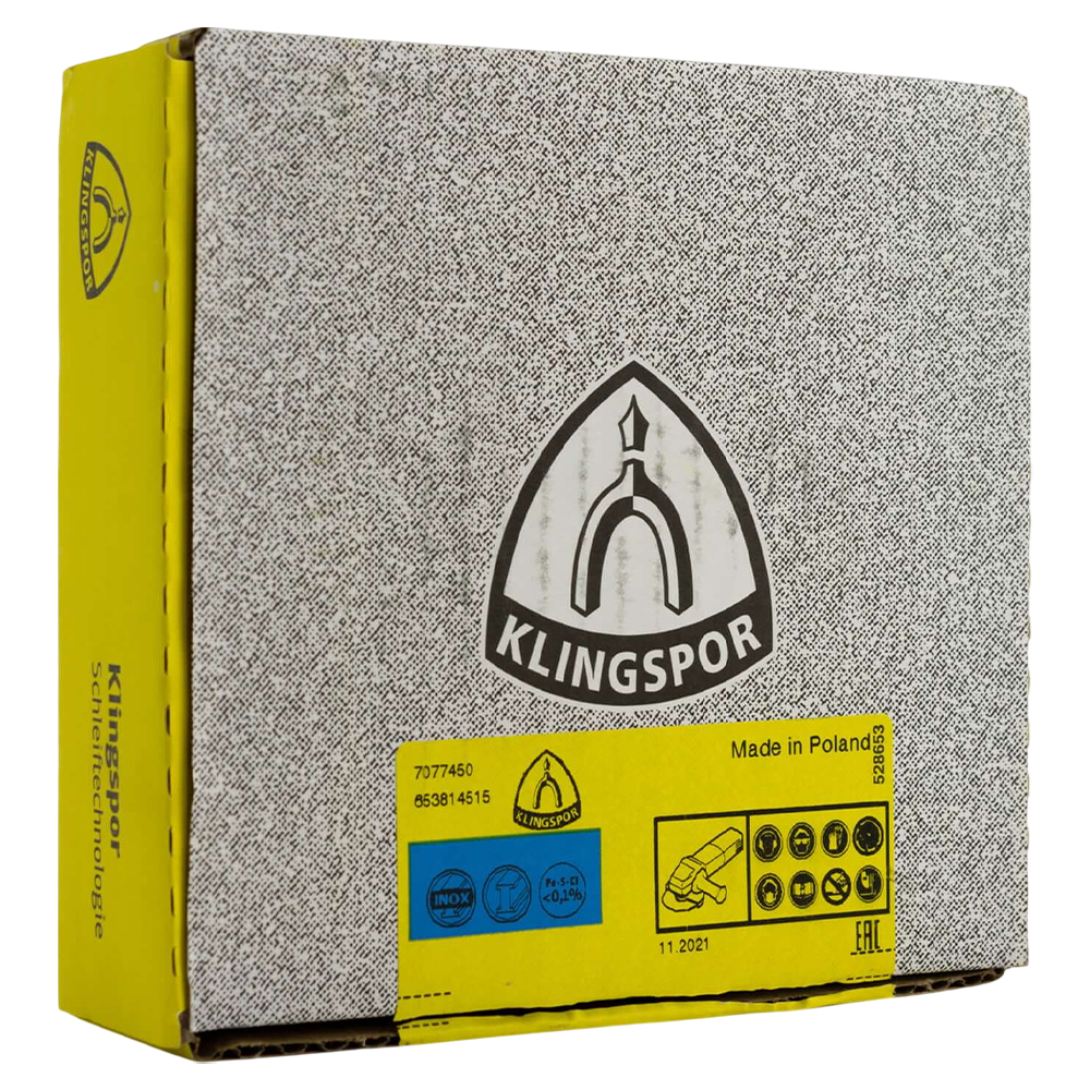 KIT PROMO 100 UNIDADE - 202400 DISCO DE CORTE KLINGSPOR 735560 115X1X22.23 (4.1/2X3/64X7/8) A60TZ + CAIXA DE FERRAMENTAS + BLOCO DE LIXAMNETO MANUAL - Imagem 6