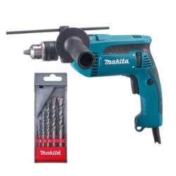 FURADEIRA DE IMPACTO HP1640-L 1/2" 760W MAKITA 220V COM JOGO DE BROCAS D-03894