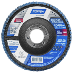 DISCO FLAP NORTON 69957320325 R822 ORIGINAL 115X22MM (4.1/2X7/8) G60