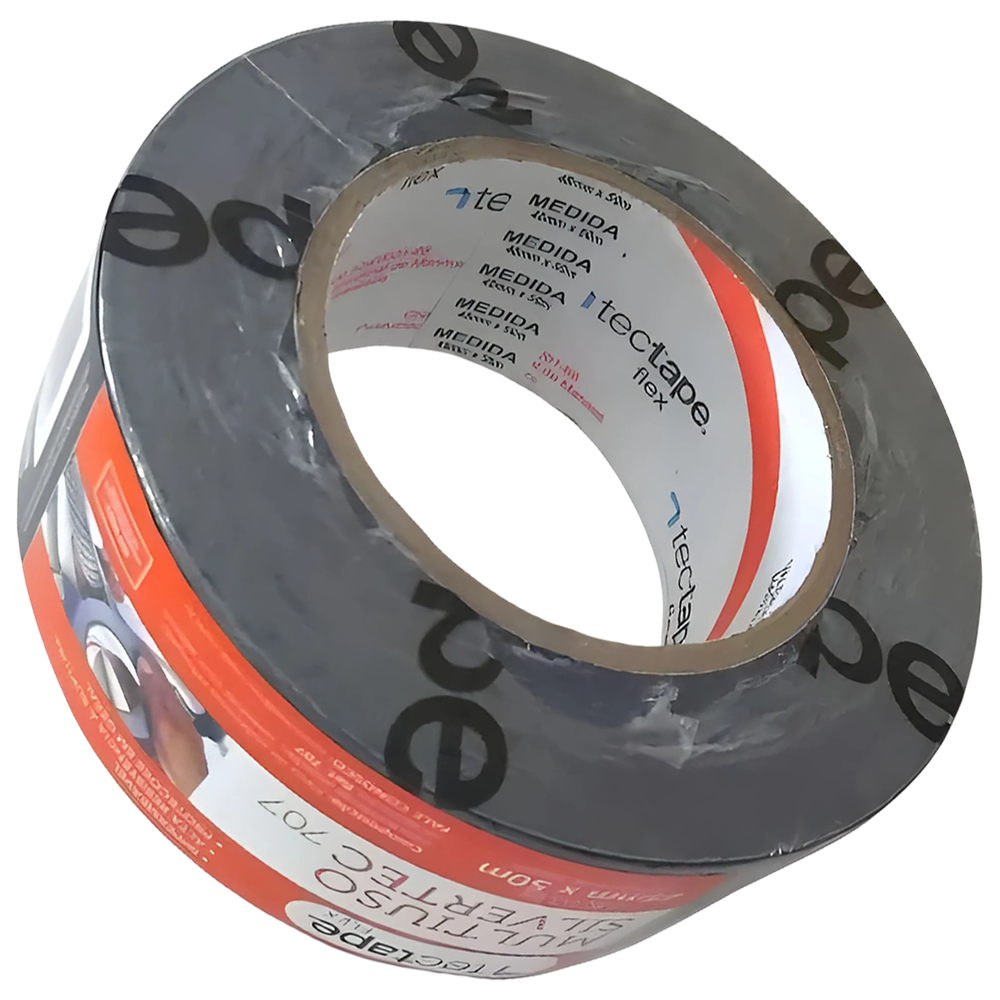 FITA ADESIVA MUTIUSO TECTAPE SILVERTEC707 PRETA 48MMX50 - POLIETILENO REFORCADO COM TECIDO - Imagem 2