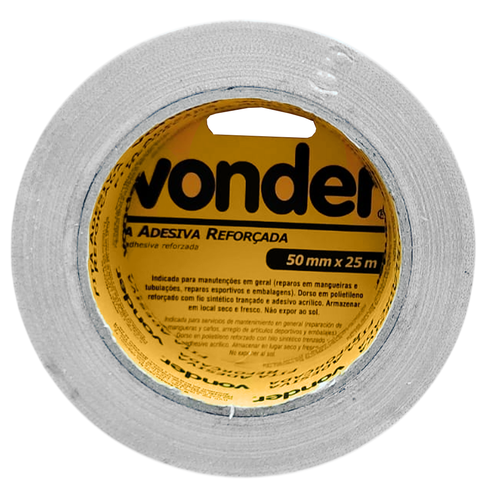 FITA ADESIVA MULTIUSO SILVER TAPE CINZA 50MMX25M VONDER 1010050025 - Imagem 3