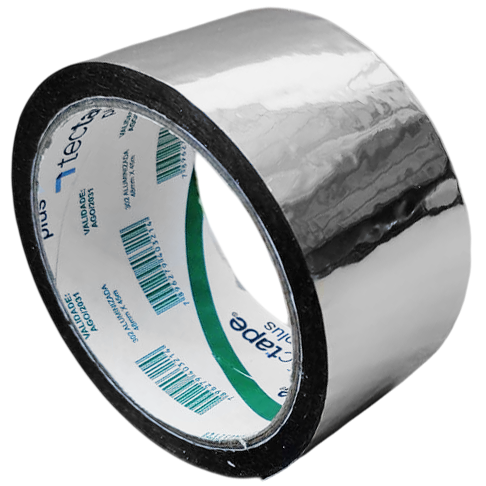 FITA ADESIVA POLIPROPILENO ALUMINIZADO 48MMX45M TECTAPE 302