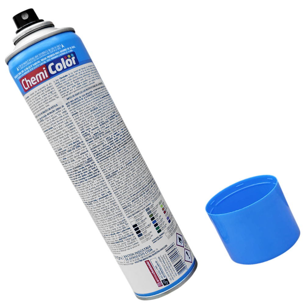 TINTA SPRAY USO GERAL USO INTERNO/EXTERNO AZUL CLARO 400ML CHEMICOLOR 0680090 - Imagem 3