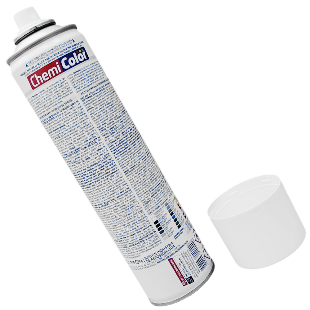 TINTA SPRAY USO GERAL USO INTERNO/EXTERNO BRANCO FOSCO 400ML CHEMICOLOR 680123 - Imagem 3