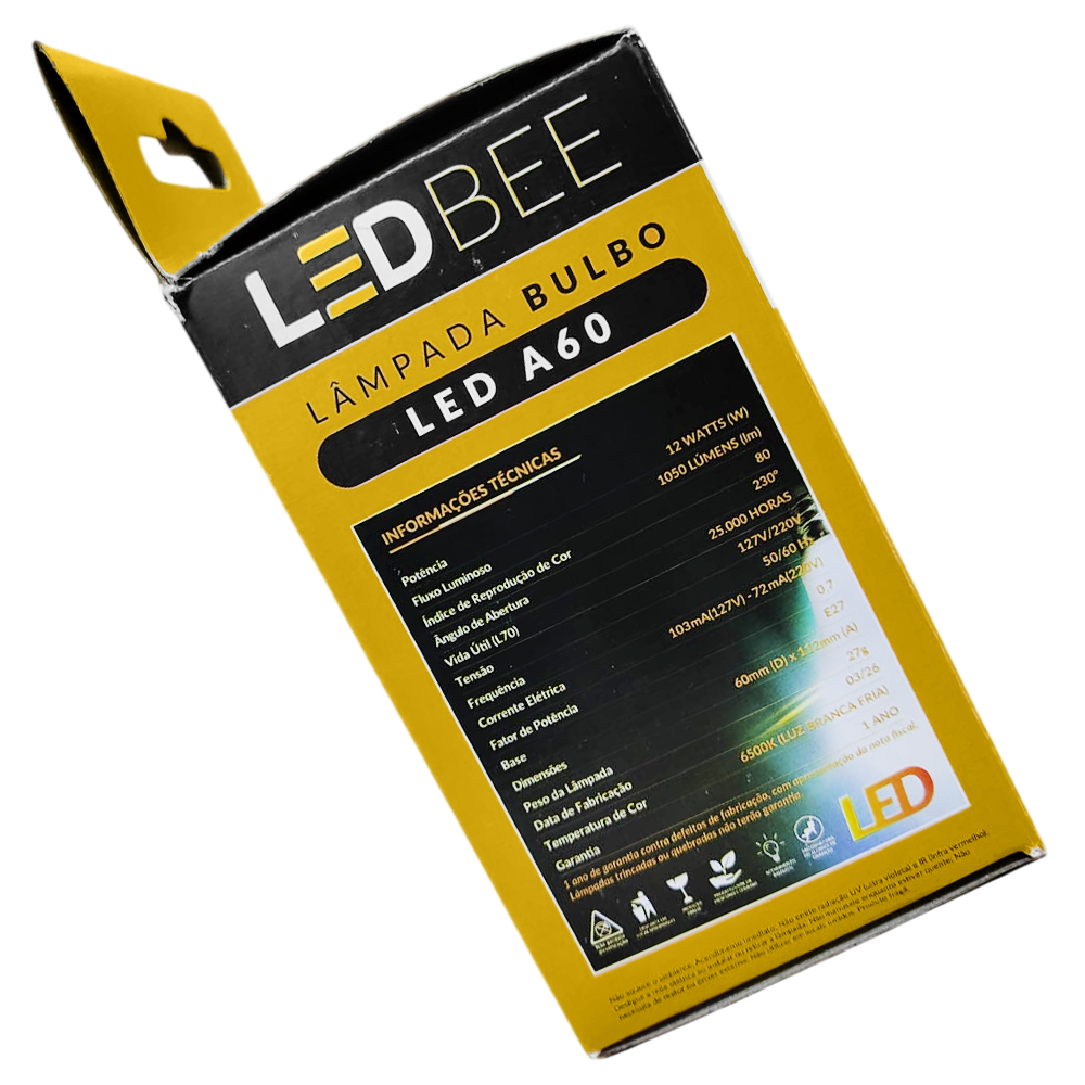 LAMPADA LED BULBO 12W 6500K BIVOLT LEDBEE LB-SWPM-A60 - Imagem 3