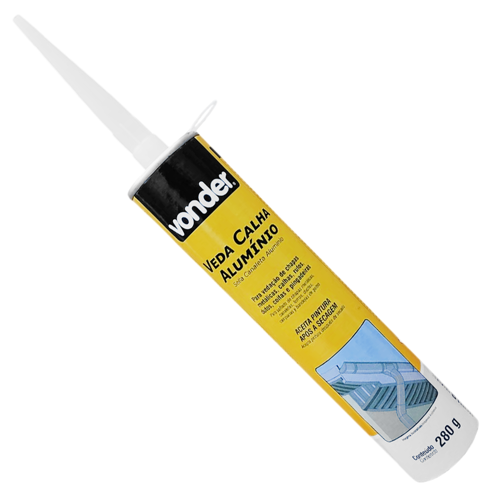 SELANTE VEDA CALHA ALUMINIO 280G VONDER 1680280000