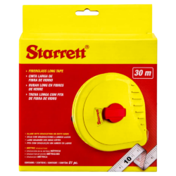 TRENA COM FITA DE FIBRA DE VIDRO 30MT STARRETT KTS638-30M - FECHADA
