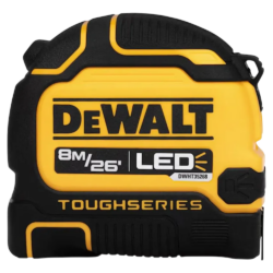 TRENA DE BOLSO DEWALT TOUGHSERIES 8M/26" X 25MM COM LED DEWALT DWHT35268M