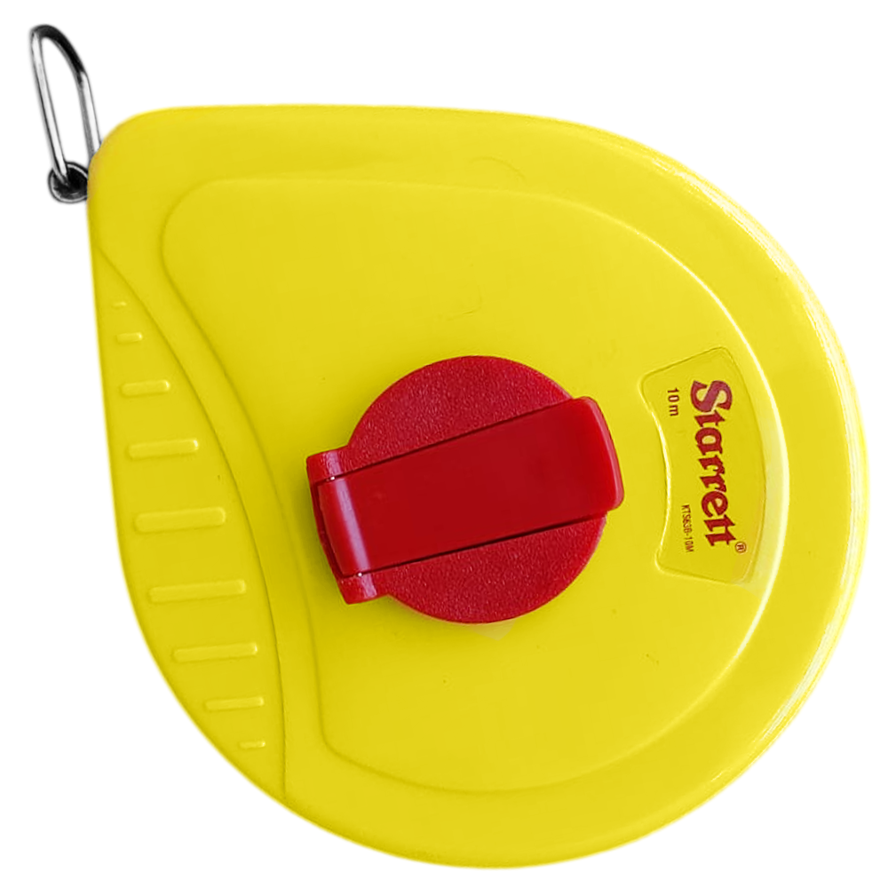TRENA COM FITA DE FIBRA DE VIDRO 10MT STARRETT KTS638-10M - COM ARCO FECHADO