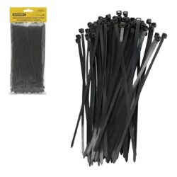 ABRAÇADEIRA DE NYLON PRETO 200MMX4.8MM COM100 UNIDADES BOMVINK BOM-5496