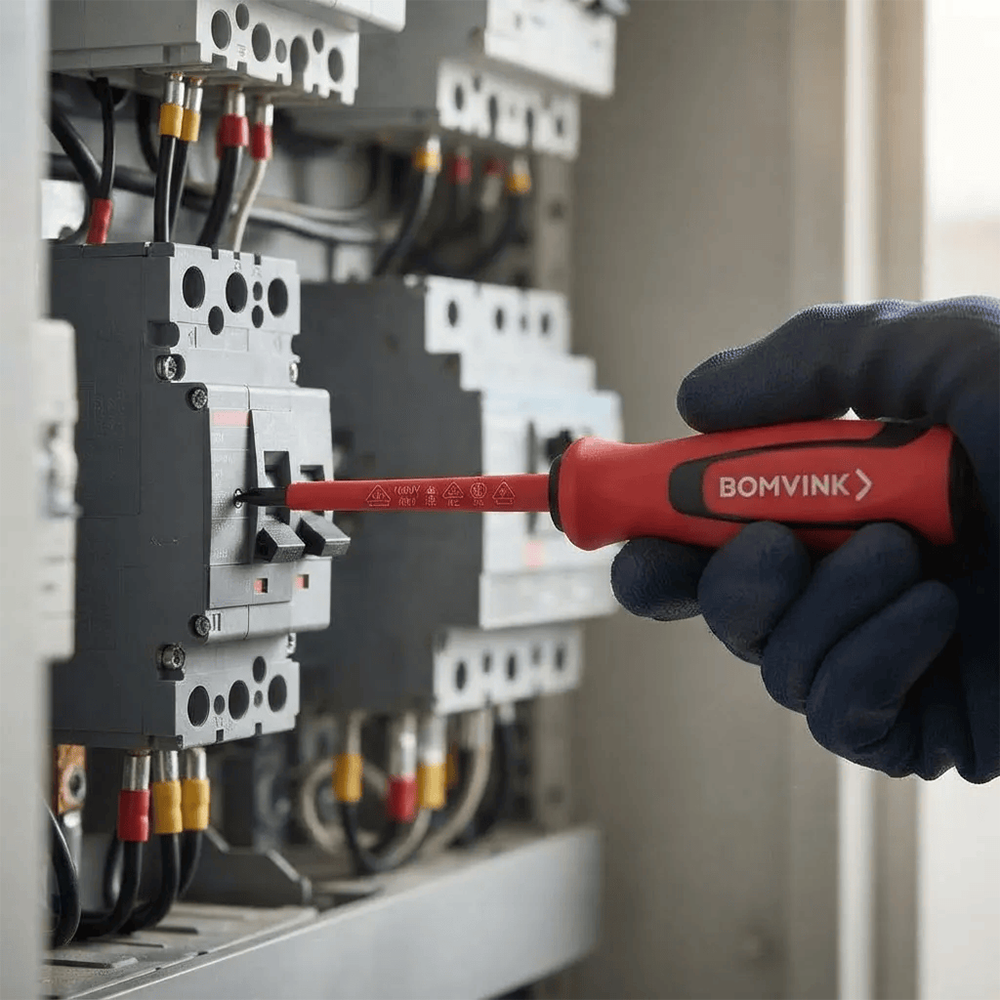 JOGO DE CHAVE PHILIPS E FENDA ISOLADAS 1000V COM 6 PEÇAS BOMVINK BOM-3110 - Imagem 3