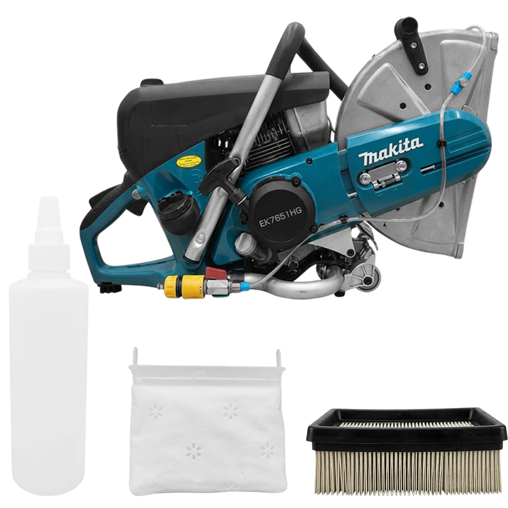 MÁQUINA CORTADORA A GASOLINA 75.6CC 4 TEMPOS 4,1HP DIÂMETRO DO DISCO 355MM 14" MAKITA EK7651HG